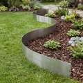 Obrzeże ogrodowe stalowe 100 cm srebrne GARDENBORD PRO GP11049