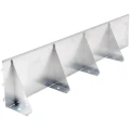 Obrzeże ogrodowe stalowe 100 cm srebrne GARDENBORD PRO GP11049