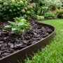 Elastyczne obrzeże FLEXI 50mm 1m czarne plastikowe +kotwy 5 szt GardenPlus