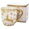 Porcelanowy kubek świąteczny z reniferem 560 ml ART-POL A171950