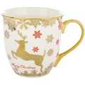 Porcelanowy kubek świąteczny z reniferem 560 ml ART-POL A171950