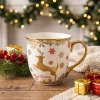 Porcelanowy kubek świąteczny z reniferem 560 ml ART-POL A171950