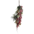 Zwis świąteczny z różowymi jagodami 70 cm ART-POL A181262