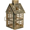 Metalowy lampion domek z choinką 20 cm ART-POL A182366