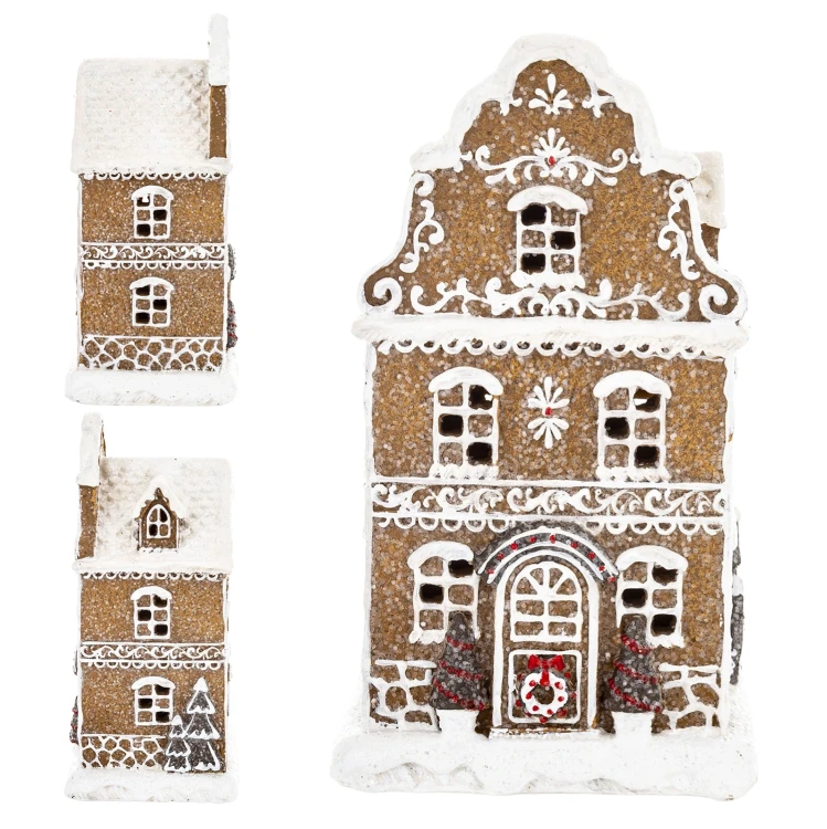 Domek piernikowy LED 20 cm brązowy ART-POL A172650