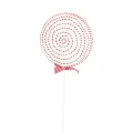 Lizak dekoracyjny 31 cm biało-czerwony ART-POL A181204