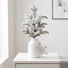 Świąteczna gałązka prószona z szyszkami 68 cm ART-POL A132433