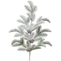 Świąteczna gałązka prószona z szyszkami 68 cm ART-POL A132433