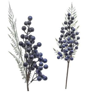 Świąteczna gałązka z czerwonymi owocami 70 cm ART-POL A146434