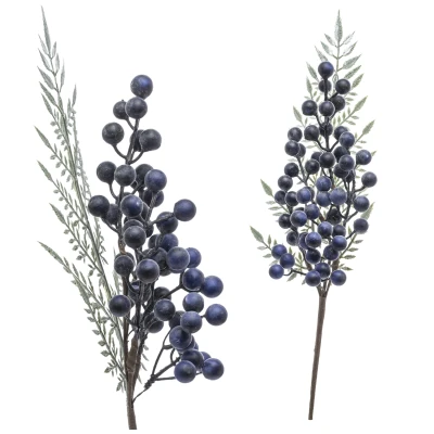 Świąteczna gałązka z czerwonymi owocami 70 cm ART-POL A146434