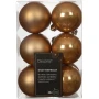 Bombki nietłukące12 szt. karmelowy  brąz 6 cm ART-POL 023139