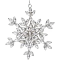 Zawieszka świąteczna płatek śniegu 13 cm srebrna ART-POL A12521