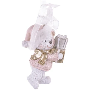 Zawieszka choinkowa Miś z prezentami 8 cm ART-POL A146699