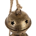 Dzwonki metalowe złote 9cm 4szt. na sznurku 45cm