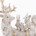 Figurka świąteczna renifer ze zwierzętami 31,5 cm biała ART-POL A163163