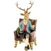 Figurka jeleń arystokrata w fotelu z cylindrem 23 cm ART-POL A185168
