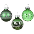 Zielone szklane bombki choinkowe kpl. 9 szt. 3 cm KAEMINGK 011818