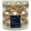 Perłowe szklane bombki choinkowe mix 18 szt 4 cm KAEMINGK 010446