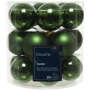 Zielone szklane bombki choinkowe 18 szt. 4 cm mix KAEMINGK 010462