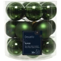 Zielone szklane bombki choinkowe 18 szt. 4 cm mix KAEMINGK 010462