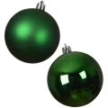 Nietłukące zielone bombki choinkowe 8 cm 6 szt. mix KAEMINGK 023205