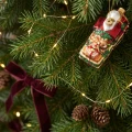 Szklana zawieszka choinkowa lokomotywa 12 cm KAEMINGK 124017