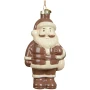 Szklany Mikołaj czekoladowy zawieszka choinkowa 11,9 cm KAEMINGK 123866-1