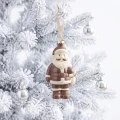 Szklany Mikołaj czekoladowy zawieszka choinkowa 11,9 cm KAEMINGK 123866-1