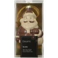 Szklany Mikołaj czekoladowy zawieszka choinkowa 11,9 cm KAEMINGK 123866-1