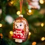 Szklana zawieszka choinkowa Jeż z poduszką 11,3 cm KAEMINGK 123878-2