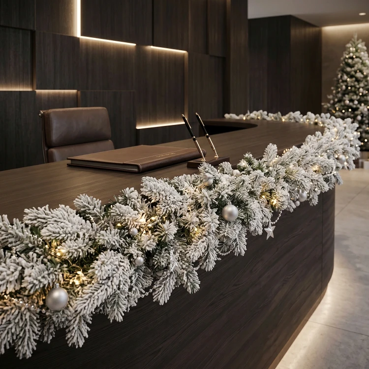 Girlanda ośnieżona Grandis PE/PVC 270 cm KAEMINGK 680859