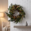 Wianek świąteczny z brokatem 60 cm zielony KAEMINGK 687296