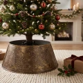 Metalowa osłona pod choinkę brąz antyczny 70 cm KAEMINGK 685428