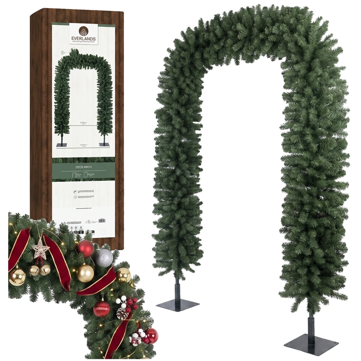 Łuk dekoracyjny Imperial 240 cm zielony KAEMINGK 680286