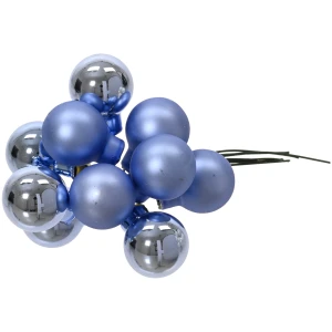 Bombki na druciku 2 cm niebieskie szklane KAEMINGK 715145-1
