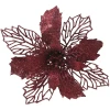 Gwiazda betlejemska na klipsie bordowa 28 cm KAEMINGK 463205-1