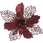 Gwiazda betlejemska na klipsie bordowa 28 cm KAEMINGK 463205-1
