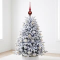 Szklany szpic choinkowy 31 cm bordowy złote romby KAEMINGK 170248-1