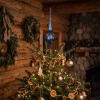 Szpic choinkowy 31 cm granatowy mat gwiazdki KAEMINGK 170258-1