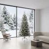 Szpic choinkowy 31 cm biały połysk z brokatem KAEMINGK 170258-3