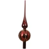 Szpic szklany 31 cm bordowy złote romby KAEMINGK 170261-3