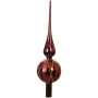 Szpic szklany 31 cm bordowy złote romby KAEMINGK 170261-3