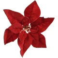Gwiazda betlejemska na klipsie 28 cm czerwona KAEMINGK 724365-2