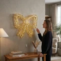 Duża kokarda świetlna LED - 400 diod LED Ciepły biały IP44 KAEMINGK 490395