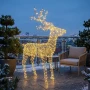 Renifer LED 162 cm złoty 1500 LED IP44 zewnętrzny KAEMINGK 490457