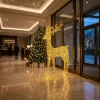 Duży renifer LED 200cm złoty 2350 diod klasyczny ciepły IP44 KAEMINGK 493973