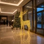 Duży renifer LED 200cm złoty 2350 diod klasyczny ciepły IP44 KAEMINGK 493973