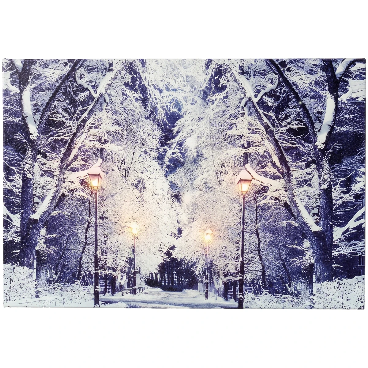 Obraz LED 58x38 cm zimowy park 6 LED KAEMINGK 485486-1