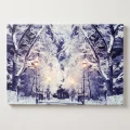 Obraz LED 58x38 cm zimowy park 6 LED KAEMINGK 485486-1