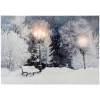 Obraz LED 58x38 cm ławki w zimowym parku KAEMINGK 485486-2